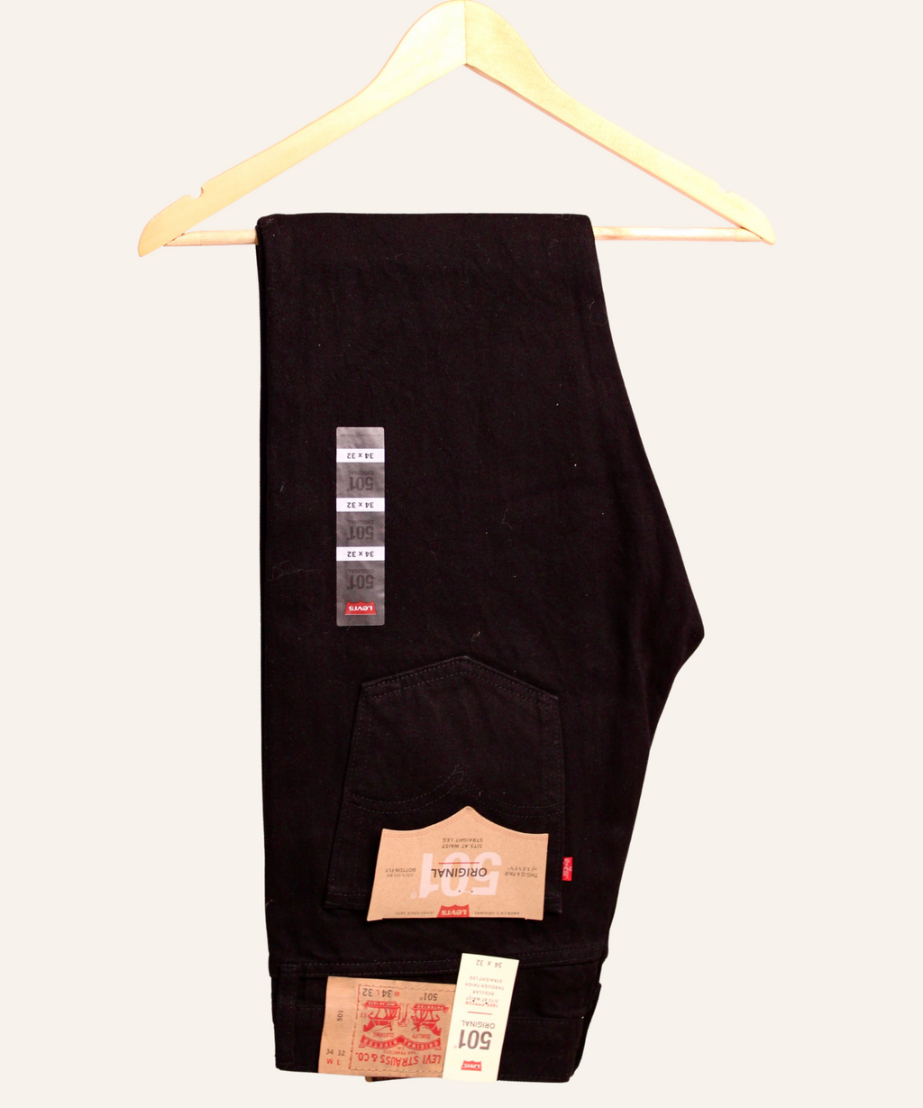 Straigh Leg 501 Negro mate