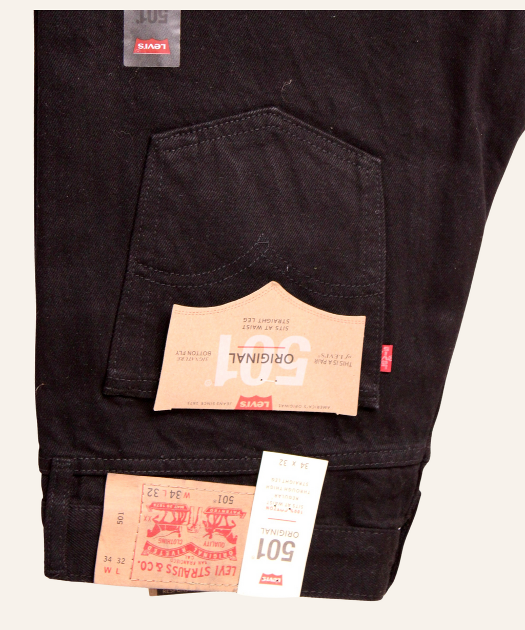 Straigh Leg 501 Negro mate